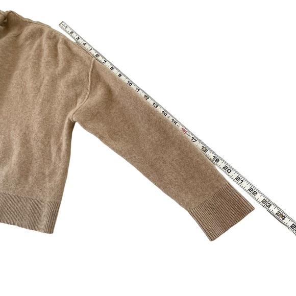Anthropologie Pilcro The Alani Cashmere Mock-Neck Sweater Camel Casual Size S - Picture 13 of 16